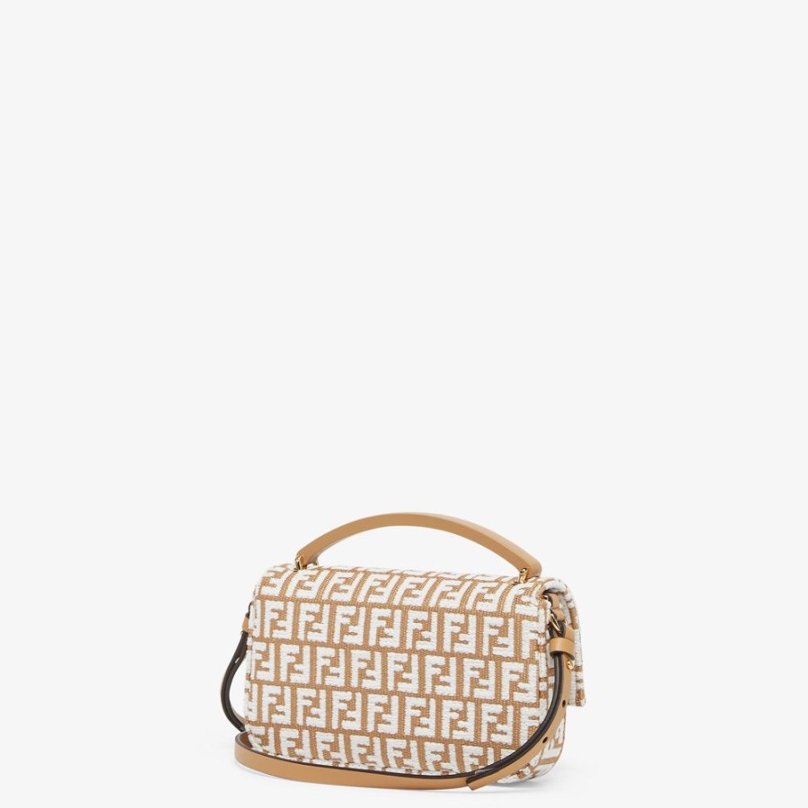 Donna Fendi Borse Mini | Pouch In Rafia Beige Ff