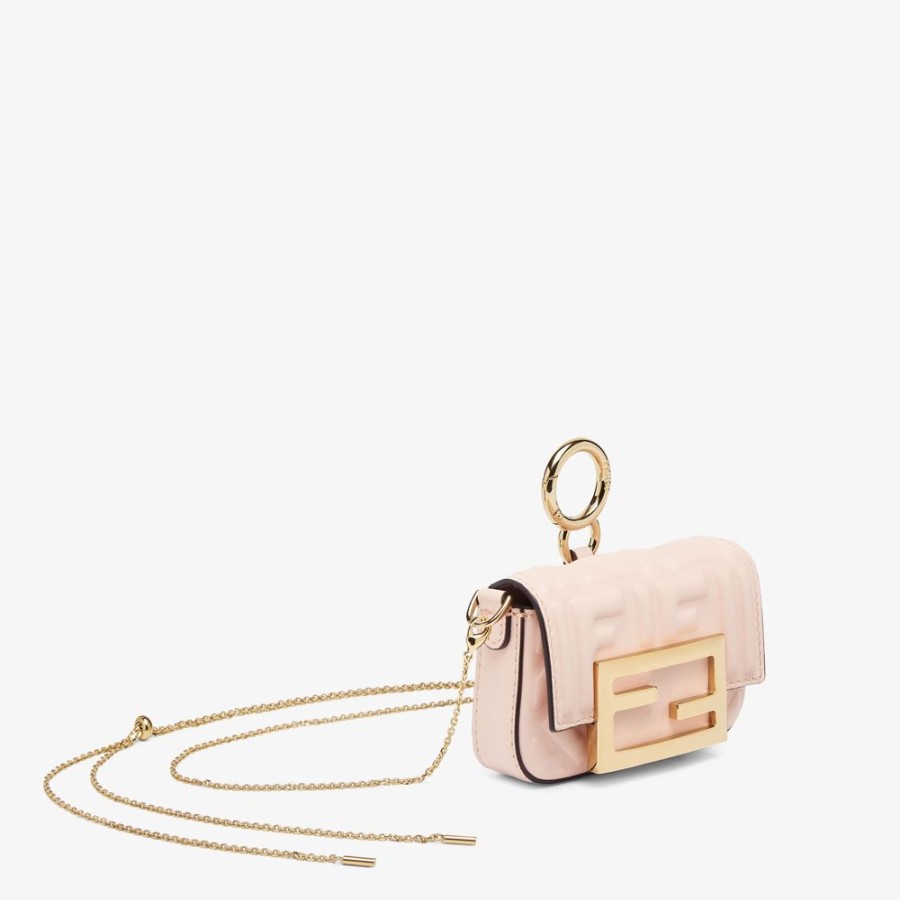 Donna Fendi Miniature Bags | Charm In Nappa Rosa