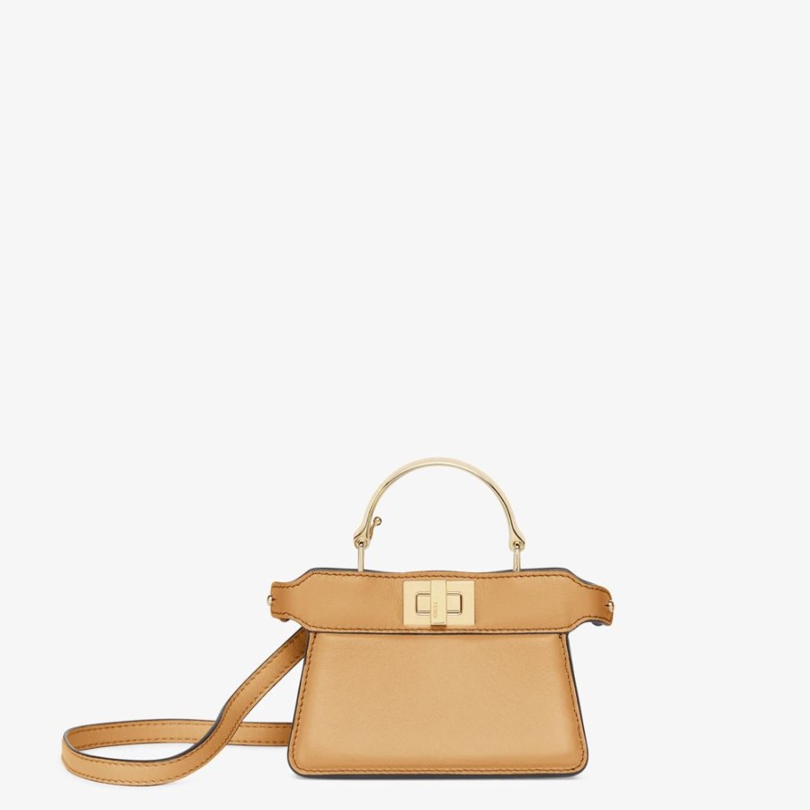 Donna Fendi Miniature Bags | Minibag In Nappa Beige