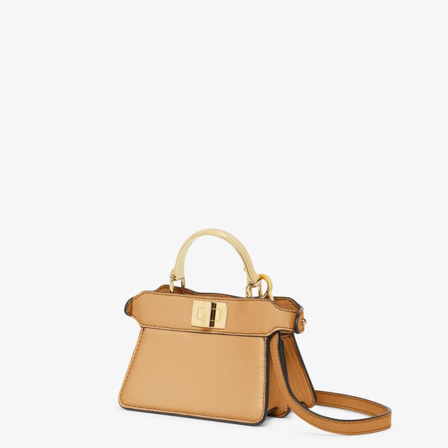 Donna Fendi Miniature Bags | Minibag In Nappa Beige