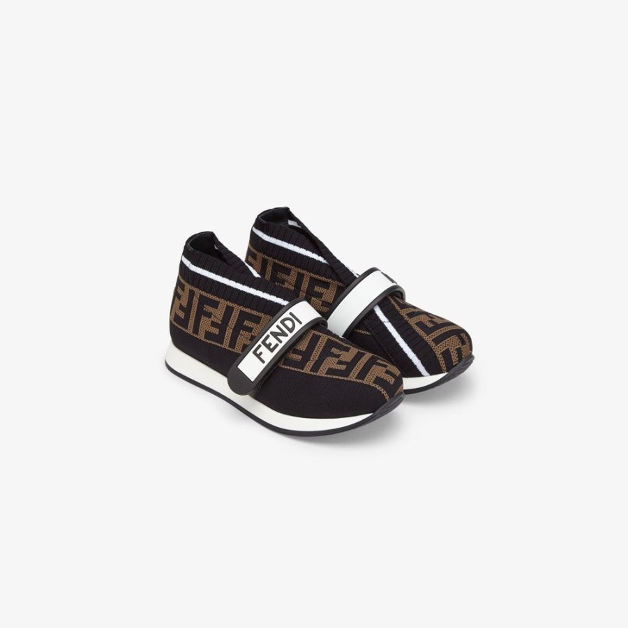 Bambini Fendi Scarpe | Sneaker Junior Unisex In Tessuto