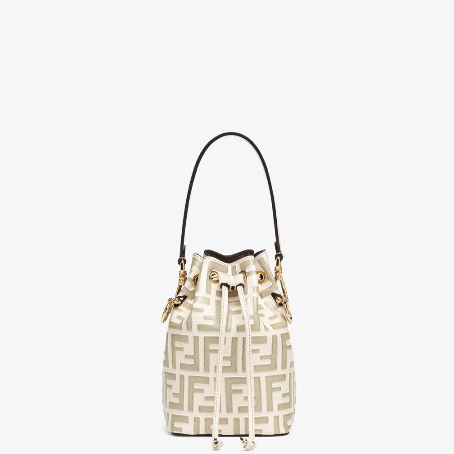 Donna Fendi Borse Mini | Minibag In Pelle Beige