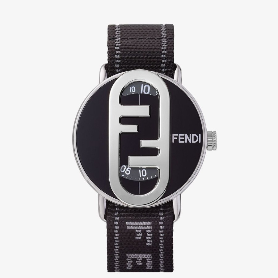 Uomo Fendi Orologi | 42 Mm - Orologio Rotondo Con Logo O'Lock