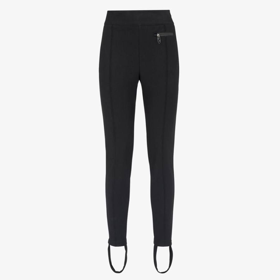 Donna Fendi Skiwear | Leggings In Tessuto Tecnico Nero