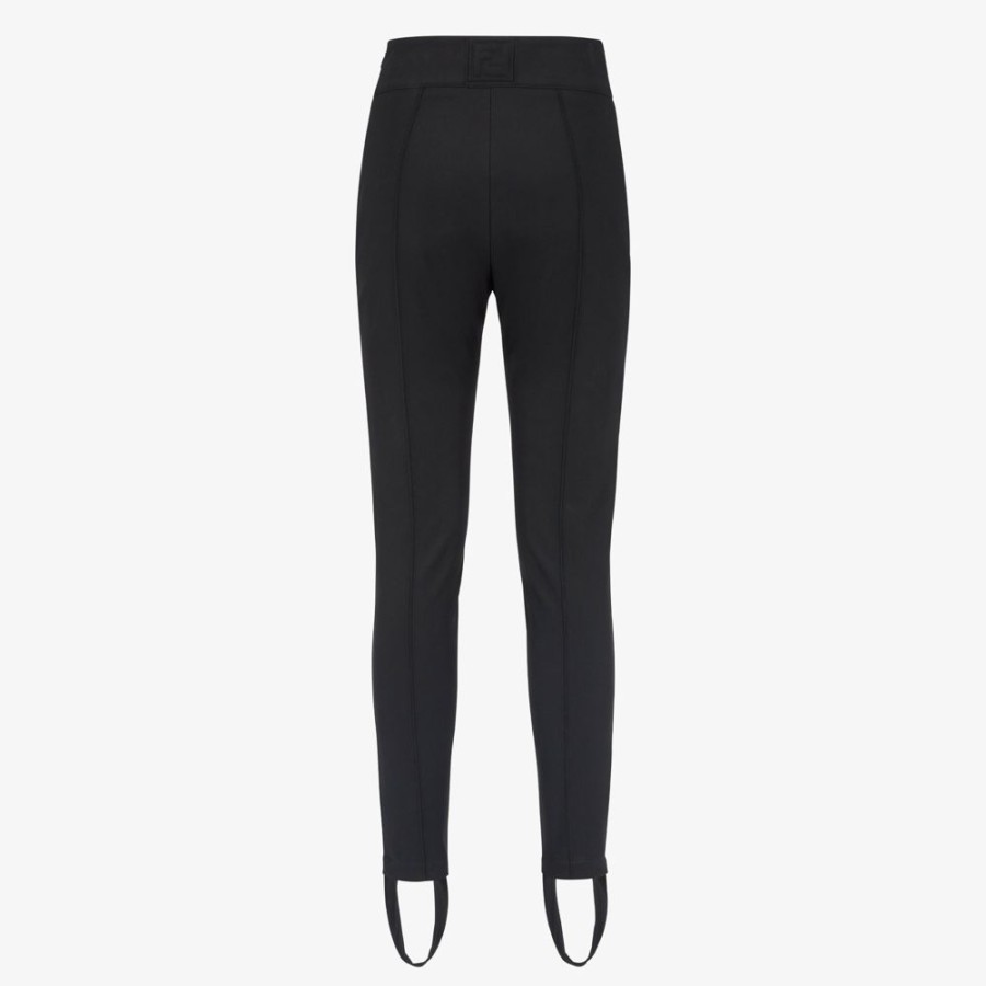 Donna Fendi Skiwear | Leggings In Tessuto Tecnico Nero