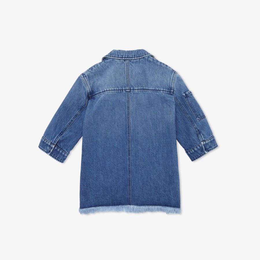 Bambini Fendi Abbigliamento | Giacca In Denim Fendi Roma