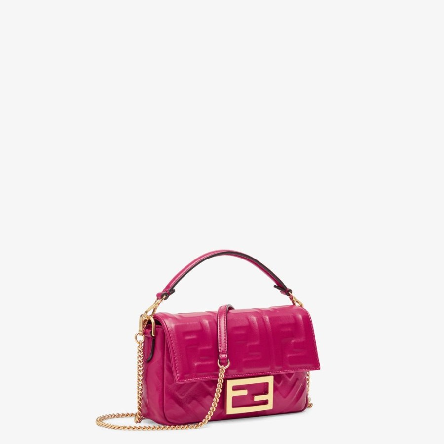 Donna Fendi Borse Mini | Borsa In Nappa Fucsia