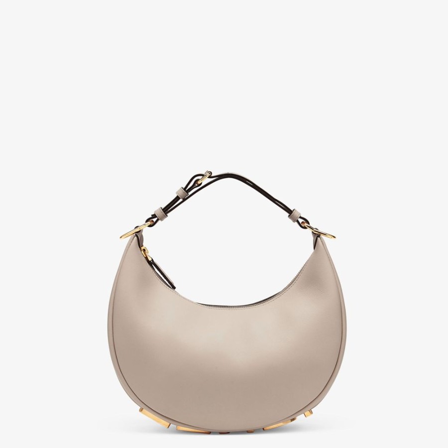 Donna Fendi Borse Hobo | Borsa In Pelle Tortora